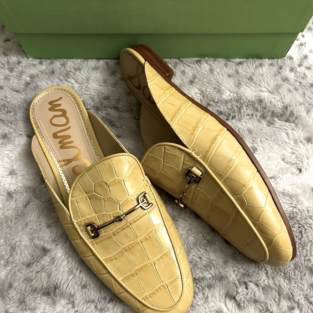 Sam Edelman Linnie Horsebit Embellished Mules MSRP$190 Perfect for Warm Seasons - Picture 7 of 14